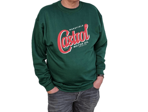 Castrol Classic Sweatshirt Green - BMC Parts