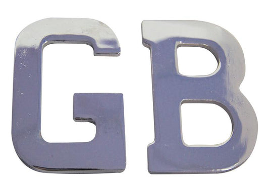 Chrome Steel GB Plates Self Adhesive - BMC Parts